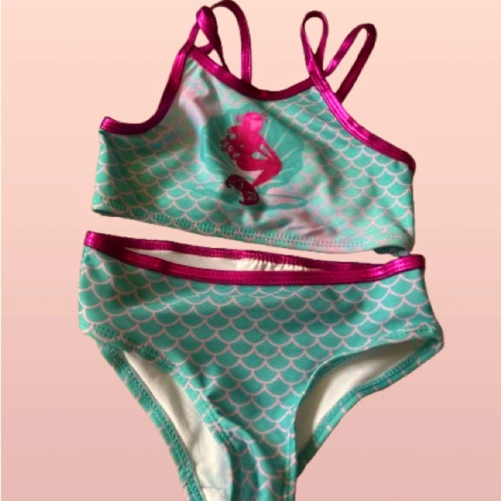 Kidgets Pink and Green Mermaid Matching Set